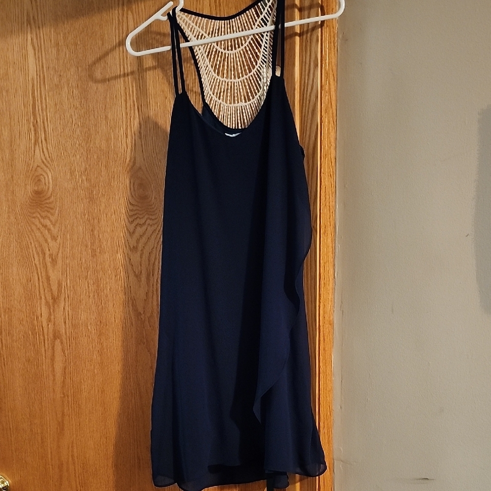 Elegant Navy Blue Dress